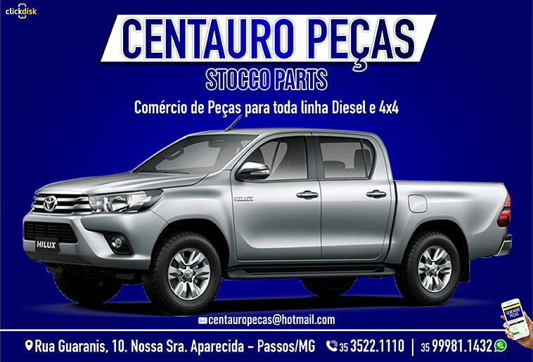 Banner CENTAURO PEÇAS DIESEL